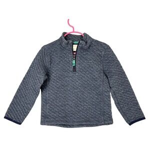 Crewcuts Quilted Pullover Boys XXS Blue Cozy Preppycore Layering Winter‎ Capsule